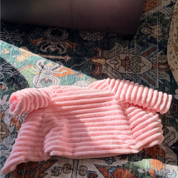 Pink Ribbed Baby Jacket - Picture 2 of 2